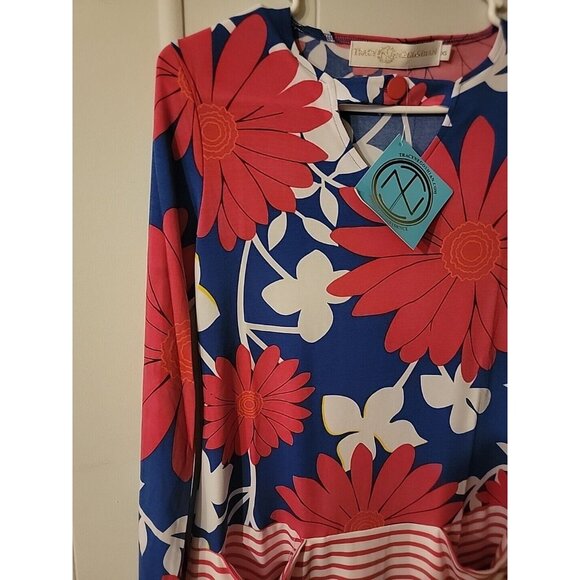Tracy Negoshian Tunic Dress Shift Knee Sz XS  Resort Vacation wear - Picture 5 of 8